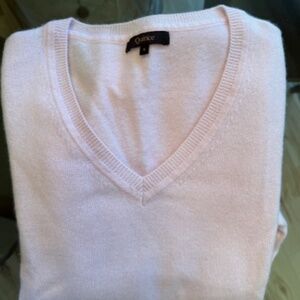 Quince Mongolian Cashmere V-Neck Sweater Womens Small NWOT
